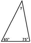 What is the measure of the angle in the polygon shown below? A) 220 B) 20 C) 50 D-example-1