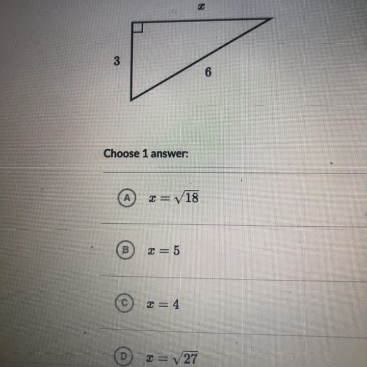 Find the value of .c in the triangle shown below.-example-1