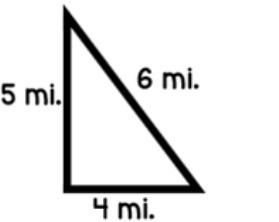 joey went hiking on a wilderness path. the path was in the shape of the triangle shown-example-1