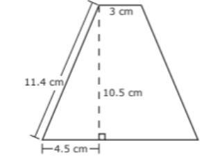 Paco deconstructs this isosceles trapezoid to find the area. Which equation can Paco-example-1