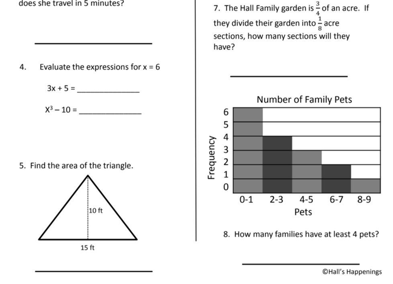 Can someone do 4, 5, 7 and 8 im failing math and avoiding a whooping-example-1