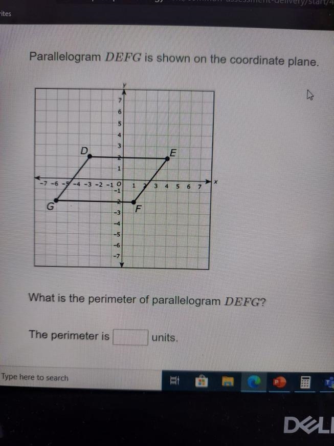 What is the peremiter of DEFG-example-1