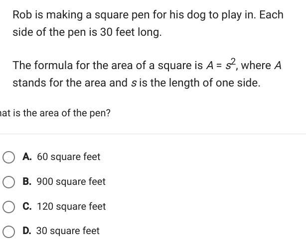 Rob is making a square pen for his dog to play in-example-1