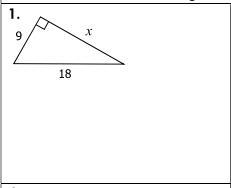 Find the missing side. Round to the nearest tenth when necessary.-example-1