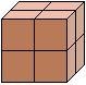 The prism below is made of cubes which measure of a centimeter on one side. What is-example-1