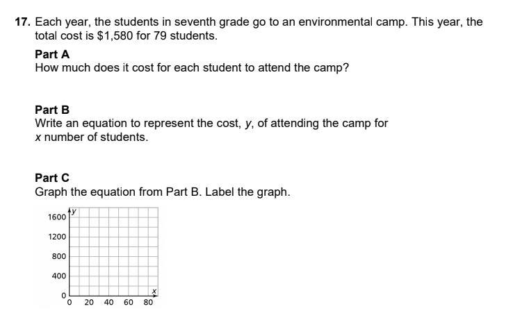 Each year, the students in seventh grade go to an environmental camp. This year, the-example-1