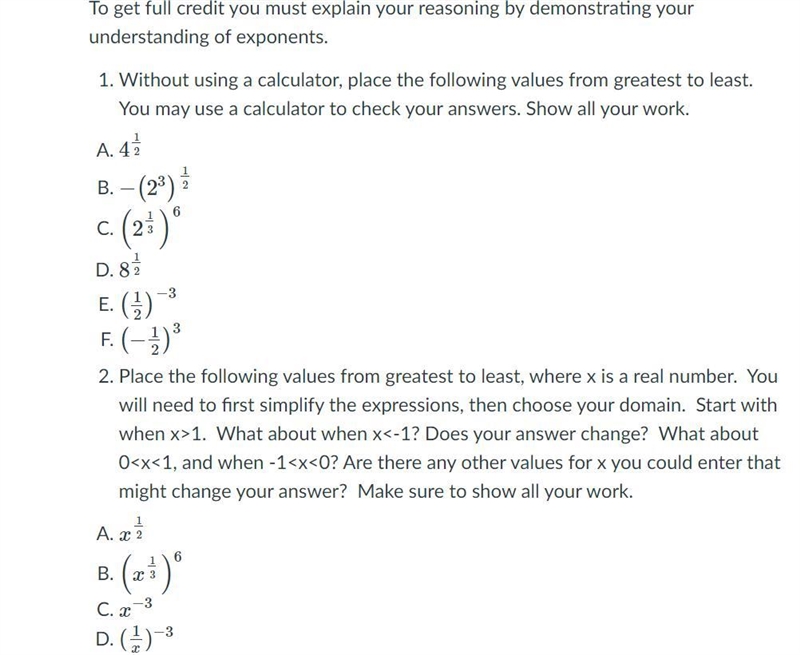 Algebra 1 unit 6- need help asap please show work. Answers that are not applicable-example-1