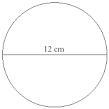 Find the circumference of a circle. Group of answer choices 6 cm 37.68 18.84-example-1