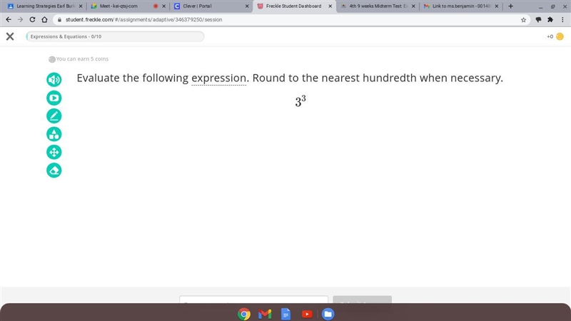 Evaluate the following expression. Round to the nearest hundredth when necessary.-example-1