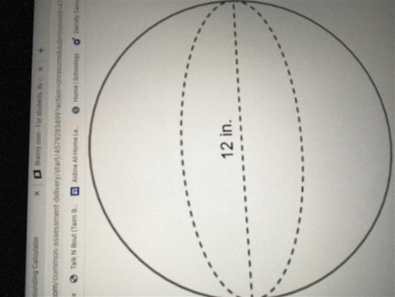 Which measurement is closest to the volume of the sphere in cubic inches?-example-1