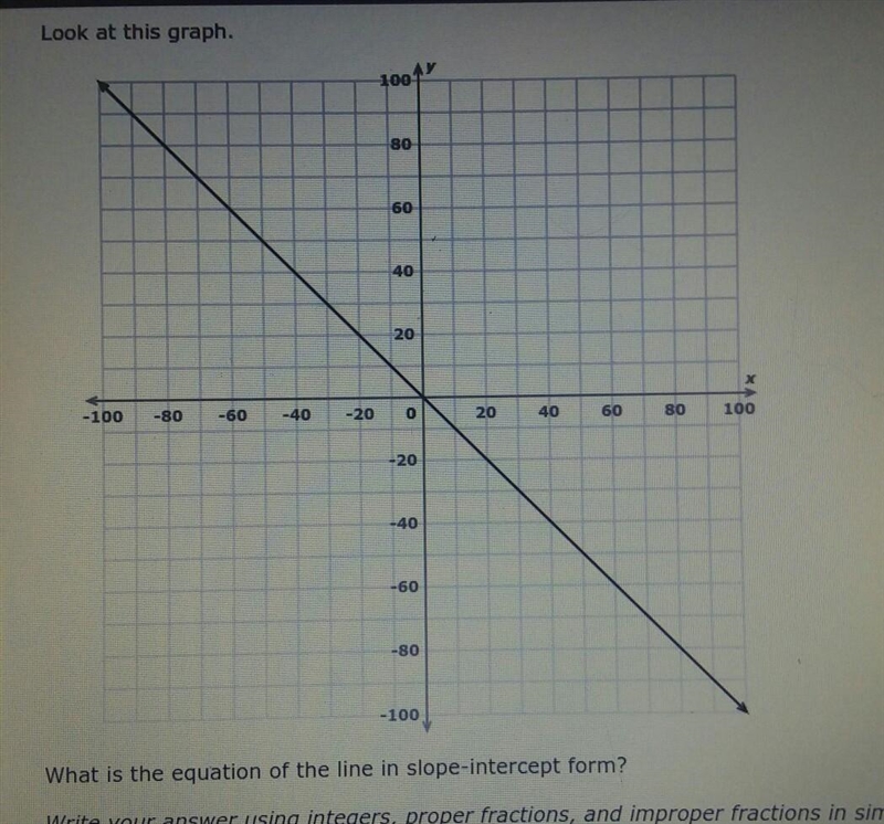 Write the equation of the line in slope-intercept form using y=mx+b​-example-1