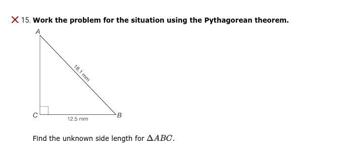 Find the unknown side length for ABC. A.) 483.86 B.) 171.36 C.) 13.09-example-1