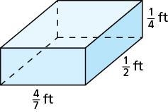 Find the volume of the prism. Give your answer in fraction form. The volume is cubic-example-1