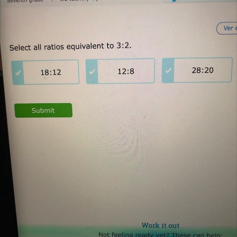 Select all ratios equivalent to 3:2.-example-1