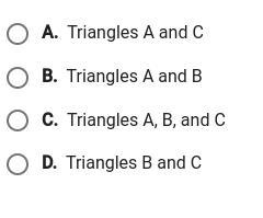 Which triangles are similar-example-2