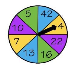 What is the probability you would spin a number less than 10 and then a number in-example-1