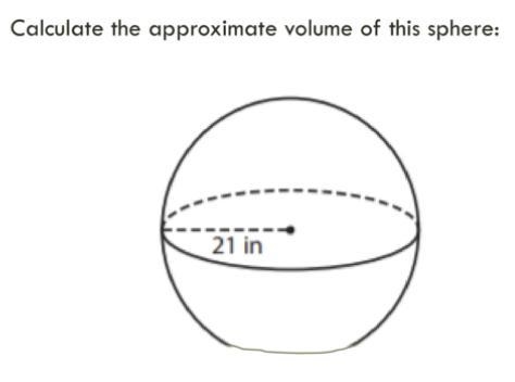 Calculate the volume of the sphere-example-1