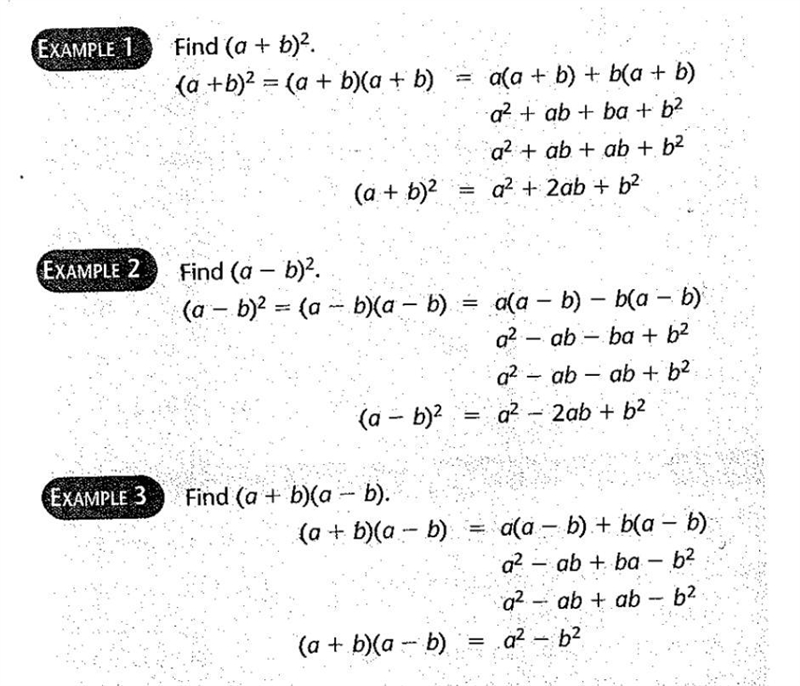 SPECIAL POLYNOMIAL PRODUCTS please write out these expressions in the pattern 1. (m-example-1