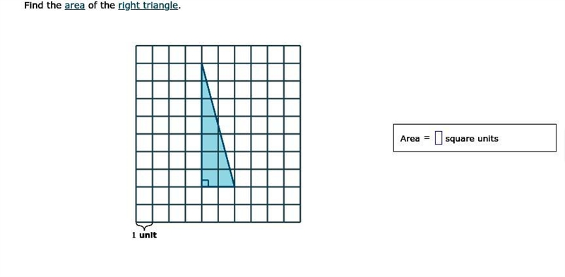 Imagine it as a square. Then count the blocks. Then divide by 2.-example-1