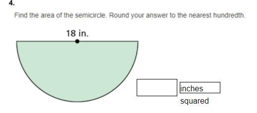 Find the area of the semicircle. Round your answer to the nearest hundredth.-example-1