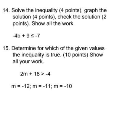 Show your work on the 2 questions shown in the picture.-example-1