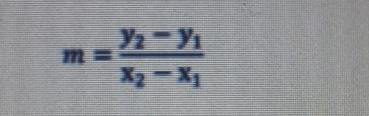 What does "m" stand for in the slope formula ​-example-1