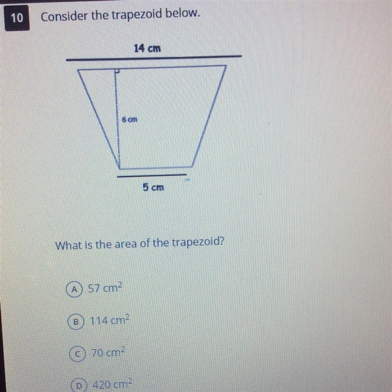 Consider the trapezoid below.-example-1