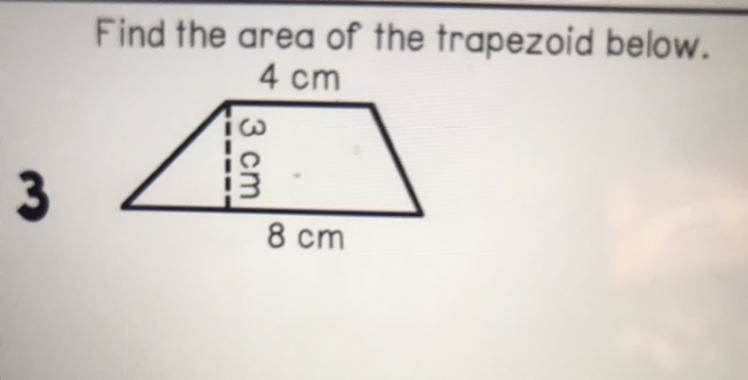 Find the area of the trapezoid below.-example-1