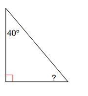 Find the value of the missing angle `` 180 50 90-example-1