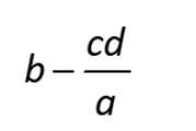 If a = -2, b = -6, c = -4, and d = -3, evaluate the following expression A. -12 B-example-1