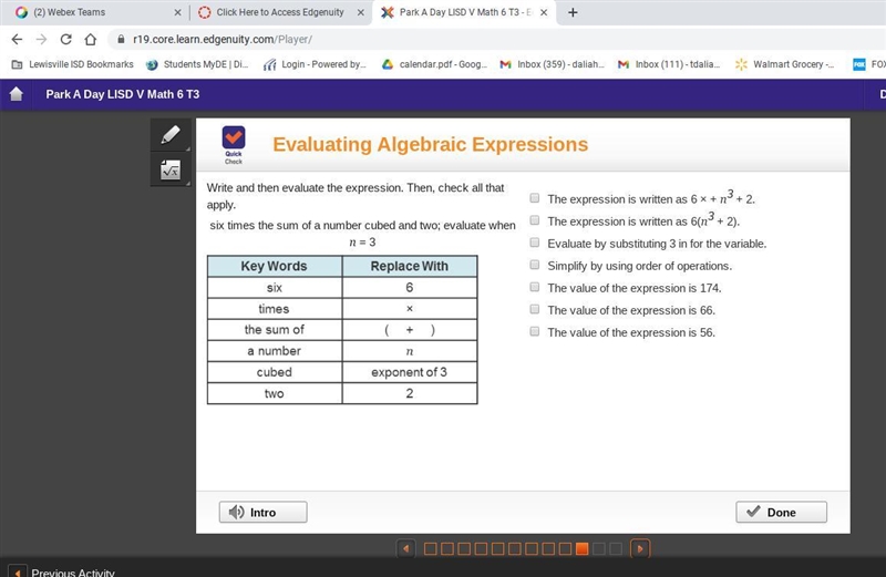 I desperately need help on this Evaluating Algebraic Expressions question-example-1