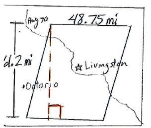 What is the area of the region shown on the map?-example-1