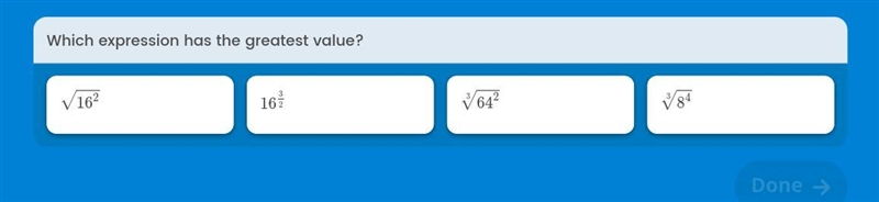 Which expression has the greatest value-example-1