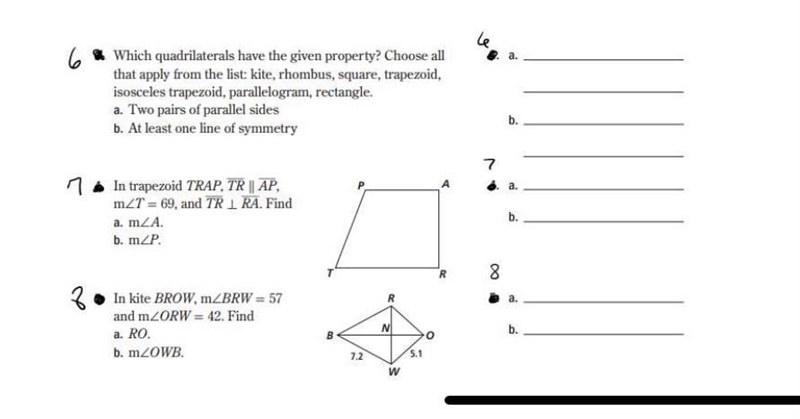 I NEED HELP ON NUMBER 6 PLEASE A AND B, ITS-example-1