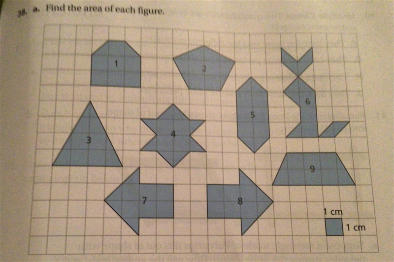 Please find the area of all these figures :))-example-1