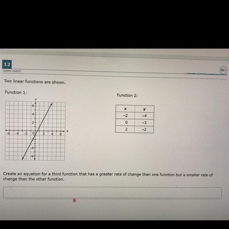 create an equation for a third function that has a greater rate of change than one-example-1