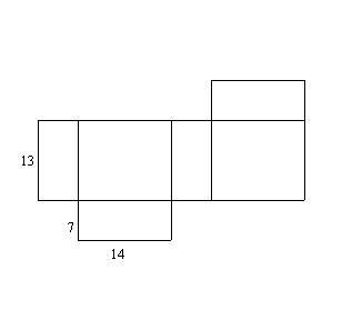 The net below has dimensions l = 14 feet, w = 7 feet, and h = 13 feet. How will the-example-1