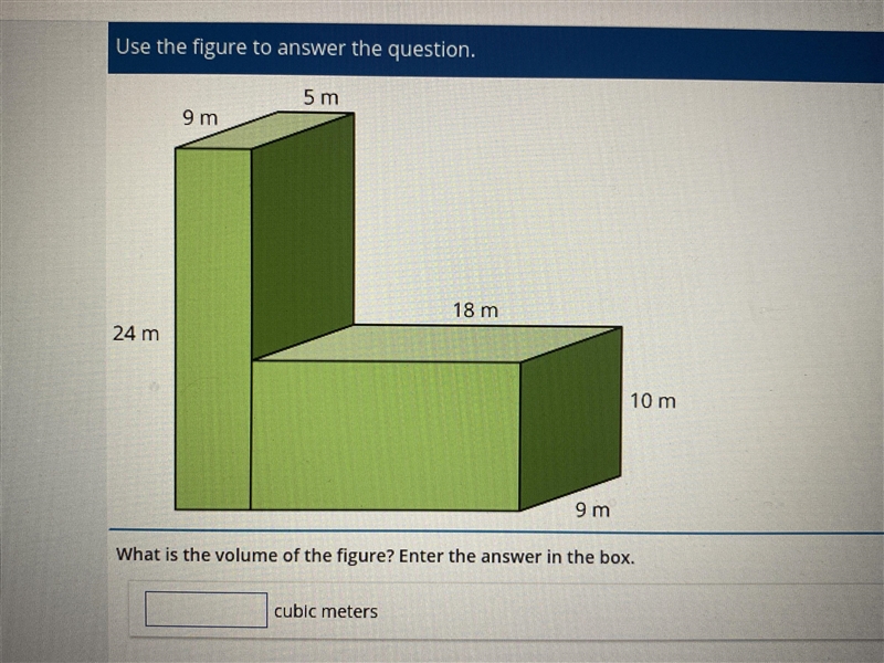 What is the volume of the figure?-example-1