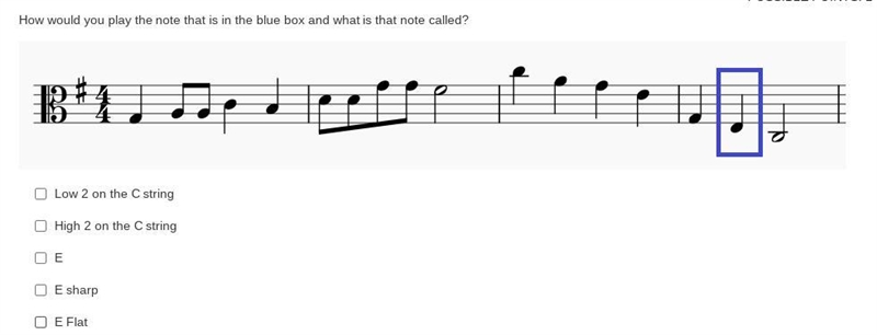 How would you play the note that is in the blue circle and what is that note called-example-1