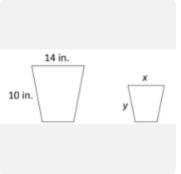 Mrs. Hussen has two similar recycling bins in her office. The dimensions of the smaller-example-1