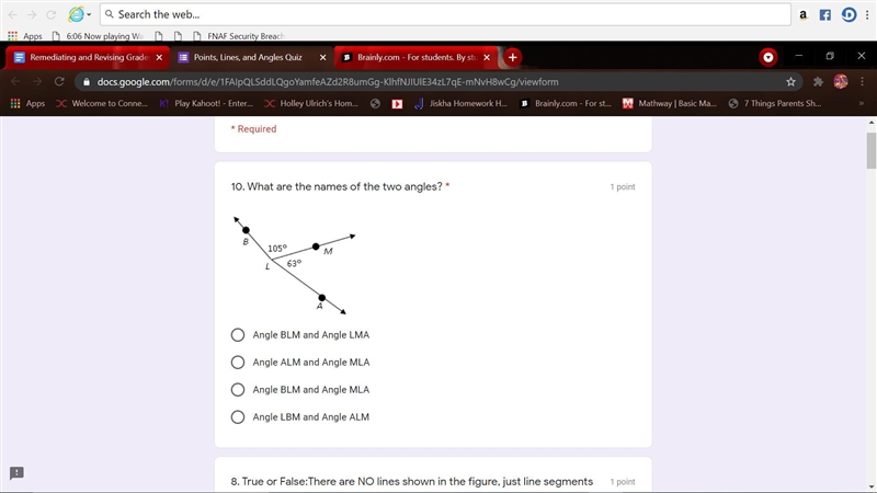 What are the names of the two angles? *-example-1