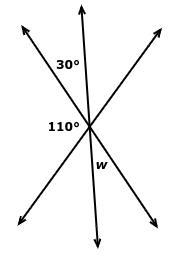 Find the value of w ?-example-1