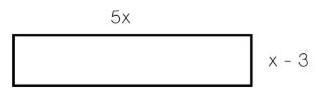 The perimeter of the rectangle below is 42 inches. Find the value of x.-example-1