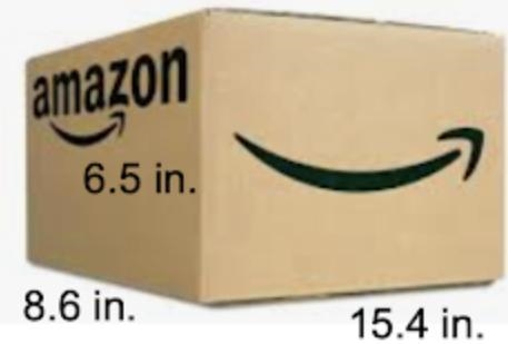 How much volume can this amazon box hold? A. 30.5 in. squared B. 30.5 in. cubed C-example-1