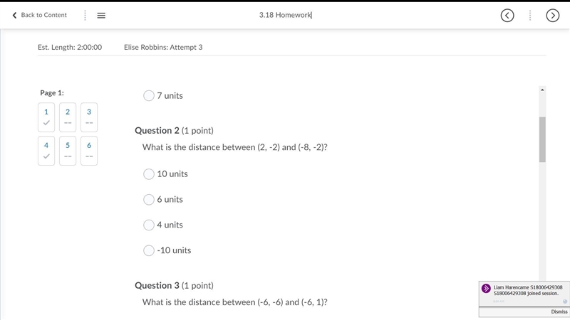 What is the distance between these numbers TOGETHER-example-1