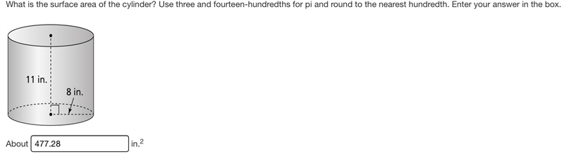 I’m learning surface area today,, could anyone tell me if the answer I put Is right-example-1