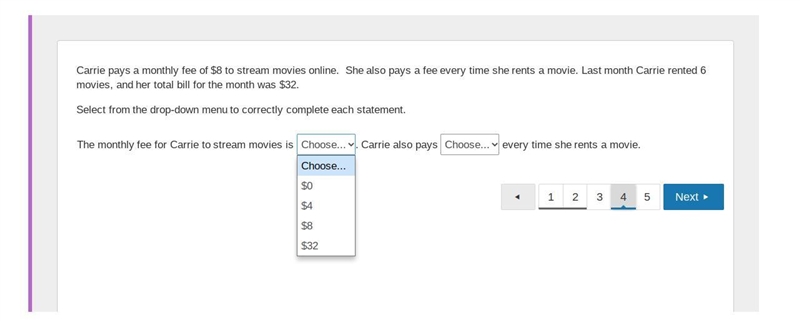 Please Help !!!!!!!!!!! the second choices are $4, $6, $8, $32-example-1