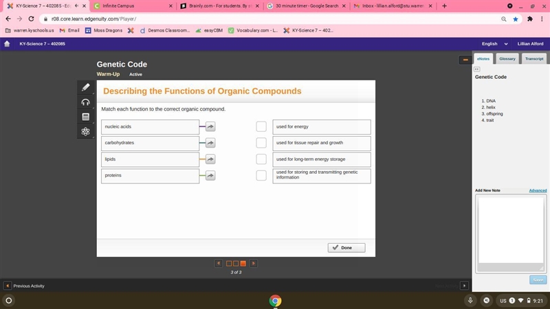 Please answer ASAP !!! >W< match each function to the correct compound.-example-1