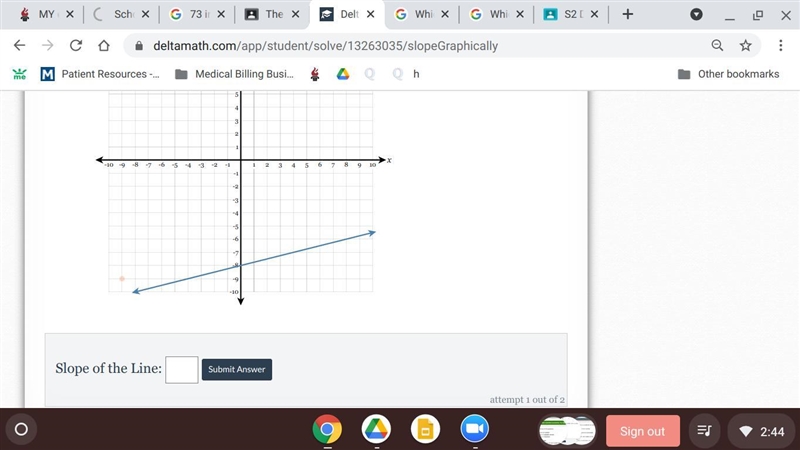 Draw a line representing the "rise" and a line representing the "run-example-1