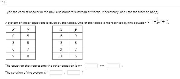 Answer questions #13 & 14. Number 13: What is the system shown? Number 14: Type-example-1